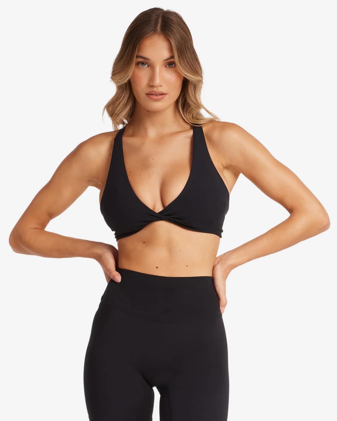 Twist Front Active Bra